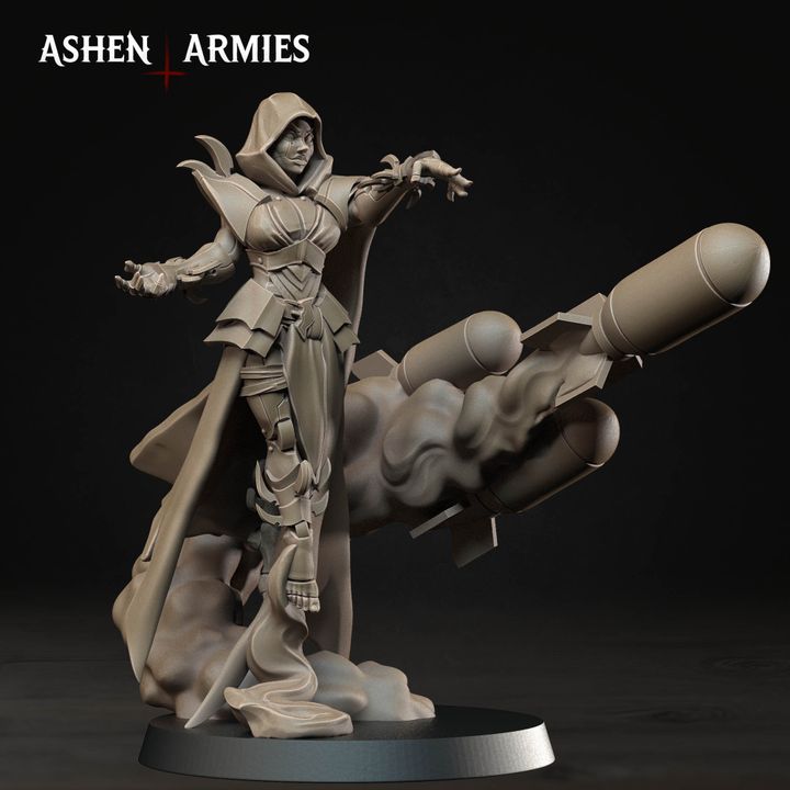 Artillery Witches, Hellbound Apostasy - Bullet Crusade - Unpainted Miniature