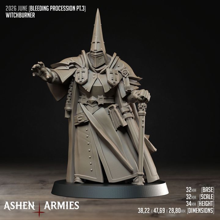 Witchburner, Bleeding Procession - Bullet Crusade - Unpainted Miniature
