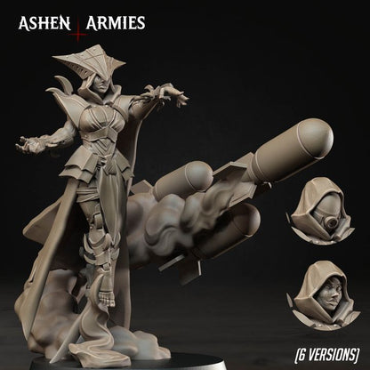 Artillery Witches, Hellbound Apostasy - Bullet Crusade - Unpainted Miniature