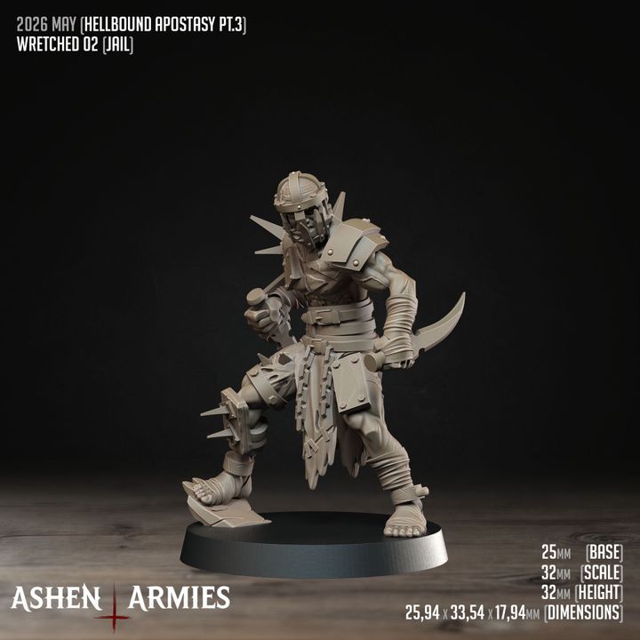 Wretched Assassins, Hellbound Apostasy - Bullet Crusade - Unpainted Miniature