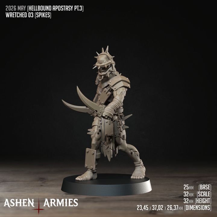 Wretched Assassins, Hellbound Apostasy - Bullet Crusade - Unpainted Miniature