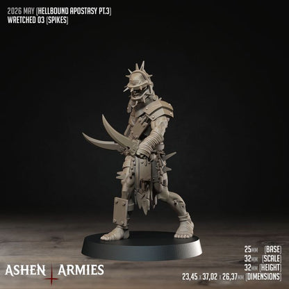 Wretched Assassins, Hellbound Apostasy - Bullet Crusade - Unpainted Miniature