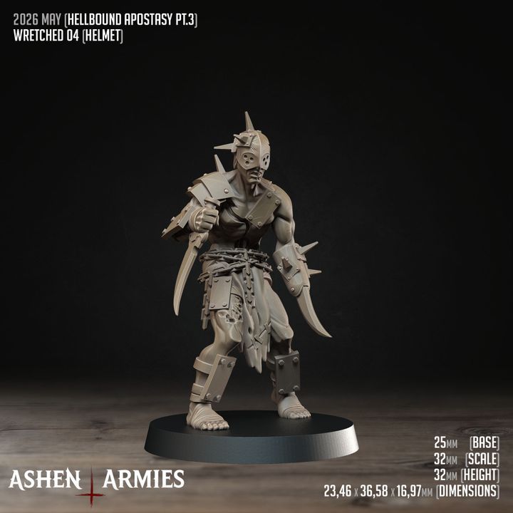 Wretched Assassins, Hellbound Apostasy - Bullet Crusade - Unpainted Miniature
