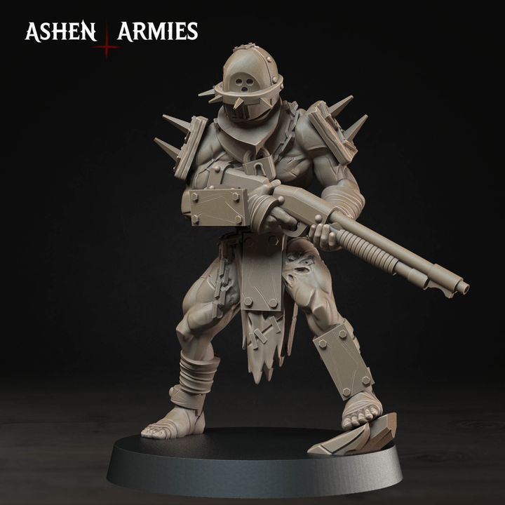 Wretched Shotgunners, Hellbound Apostasy - Bullet Crusade - Unpainted Miniature