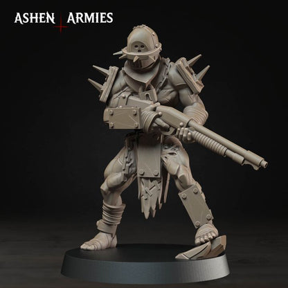 Wretched Shotgunners, Hellbound Apostasy - Bullet Crusade - Unpainted Miniature