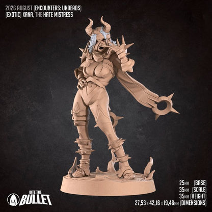 Xana, Mistress of Hate - Pinup - Unpainted Miniature