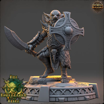 Zurtik Hookclaw, Goblin Fighter - The Bonebranch Tribe - Unpainted Miniature