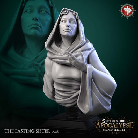 Fasting Sister - Unpainted Miniature Bust