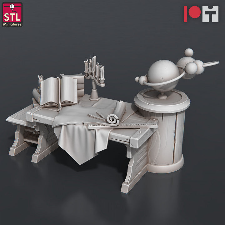 Astronomer Set - Unpainted Miniature