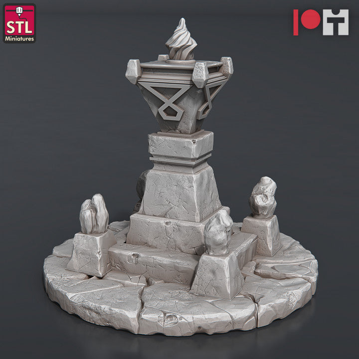 Dwarf Camp Set - Unpainted Miniature