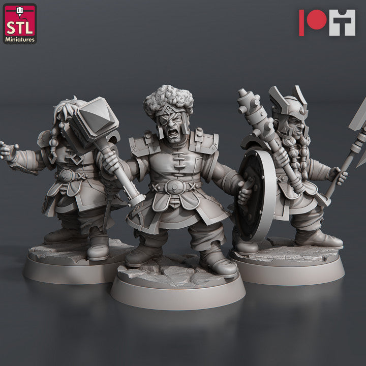 Dwarf Camp Set - Unpainted Miniature