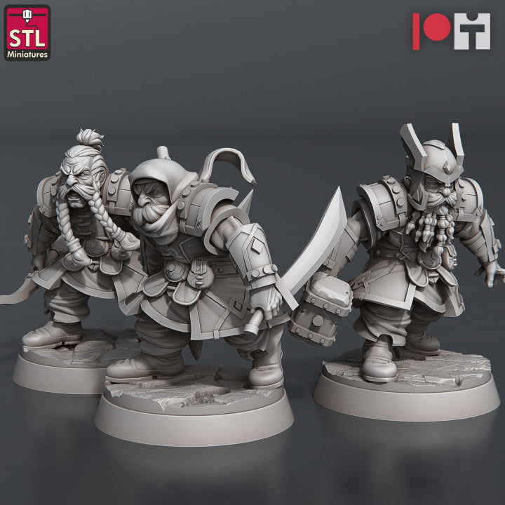 Dwarf Camp Set - Unpainted Miniature