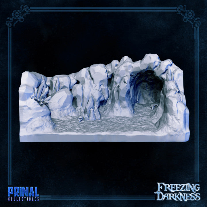 Ice Grotto - The Freezing Darkness - Masters of Dungeons Quest - Unpainted Miniature