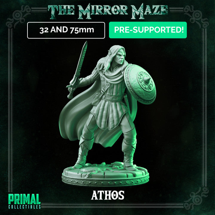 Athos - The Mirror Maze - Masters of Dungeons Quest - Unpainted Miniature