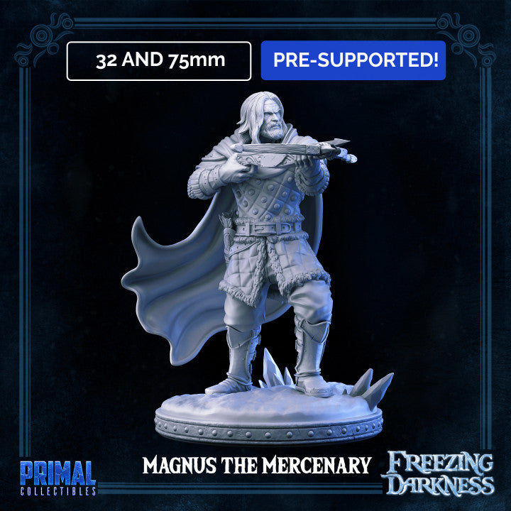 Magnus - The Freezing Darkness - Masters of Dungeons Quest - Unpainted Miniature