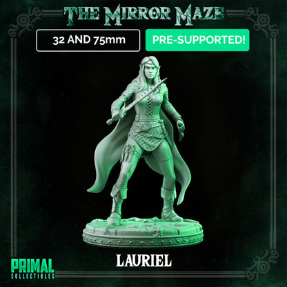 Lauriel - The Mirror Maze - Masters of Dungeons Quest - Unpainted Miniature