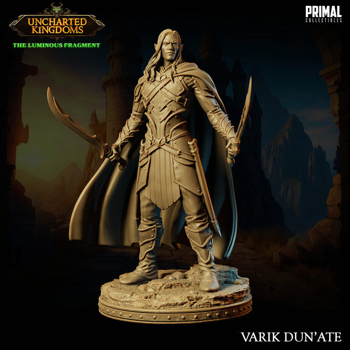 Varik Dun´Ate - Dark Elf - Uncharted Kingdoms - Unpainted Miniature