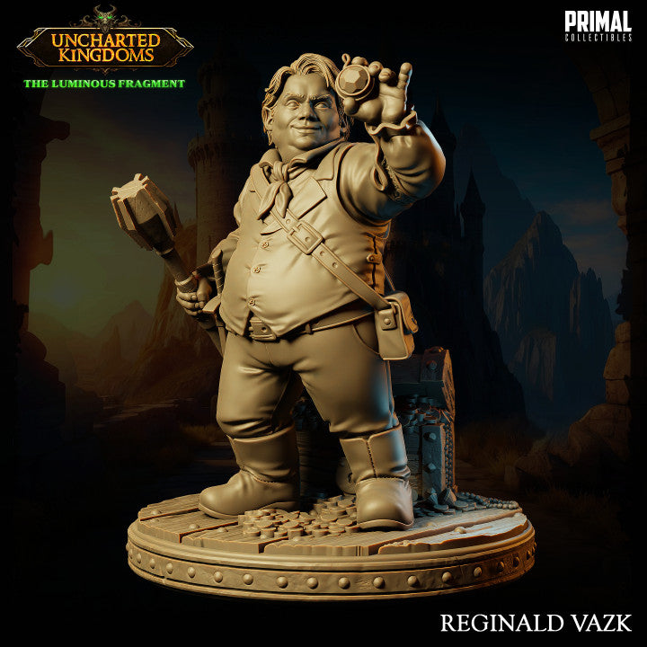 Reginald Vazk - Halfling Rogue - Uncharted Kingdoms - Unpainted Miniature