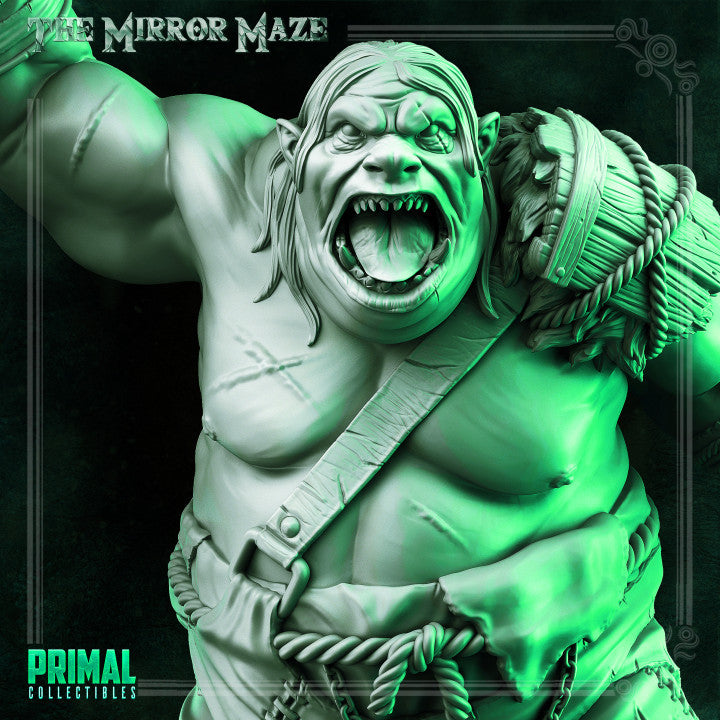 Kerag the Ogre - The Mirror Maze - Masters of Dungeons Quest - Unpainted Miniature