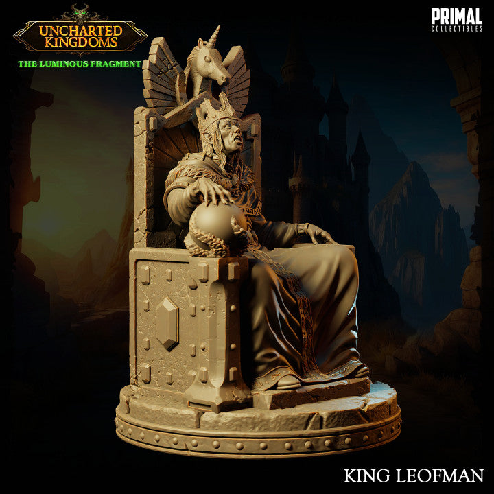 King Leofman - Uncharted Kingdoms - Unpainted Miniature