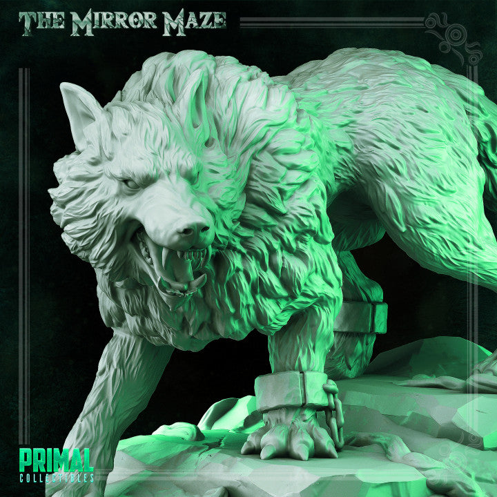 Giant Wolf - The Mirror Maze - Masters of Dungeons Quest - Unpainted Miniature