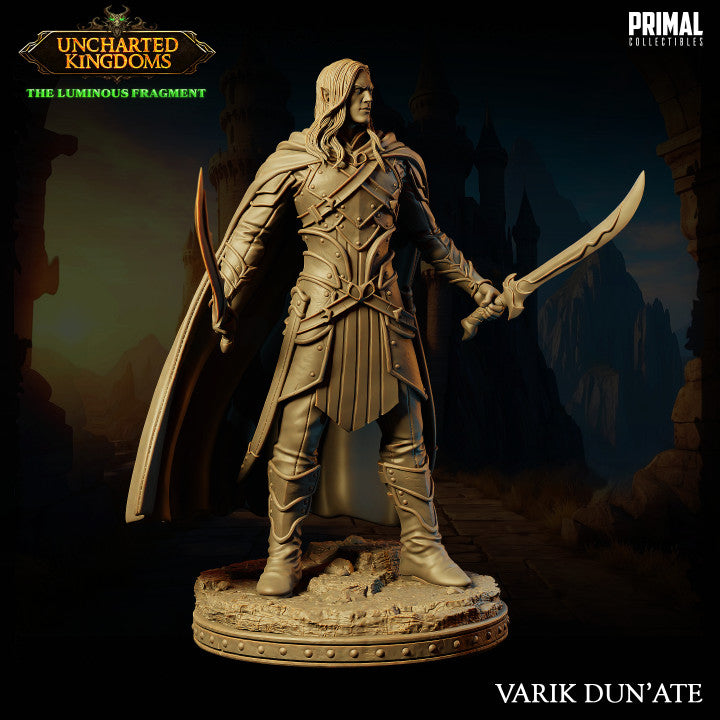 Varik Dun´Ate - Dark Elf - Uncharted Kingdoms - Unpainted Miniature