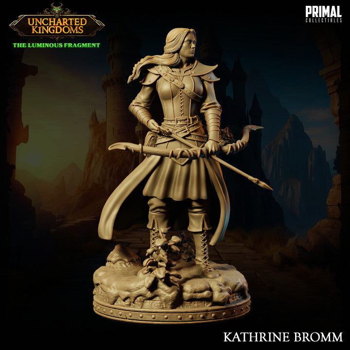 Kathrine Bromm - Uncharted Kingdoms - Unpainted Miniature