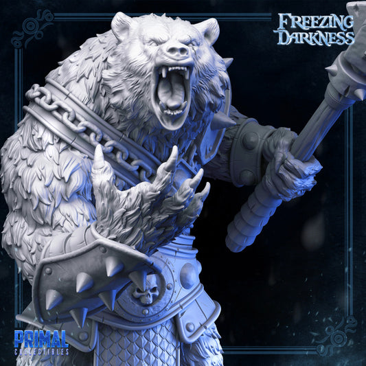 War Bear - The Freezing Darkness - Masters of Dungeons Quest - Unpainted Miniature