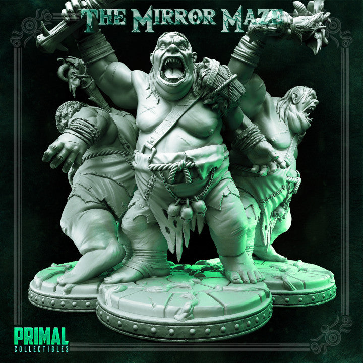 Kerag the Ogre - The Mirror Maze - Masters of Dungeons Quest - Unpainted Miniature