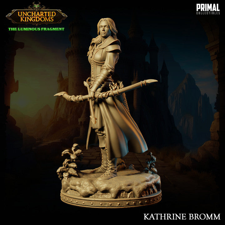 Kathrine Bromm - Uncharted Kingdoms - Unpainted Miniature