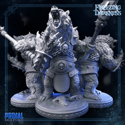 War Bear - The Freezing Darkness - Masters of Dungeons Quest - Unpainted Miniature