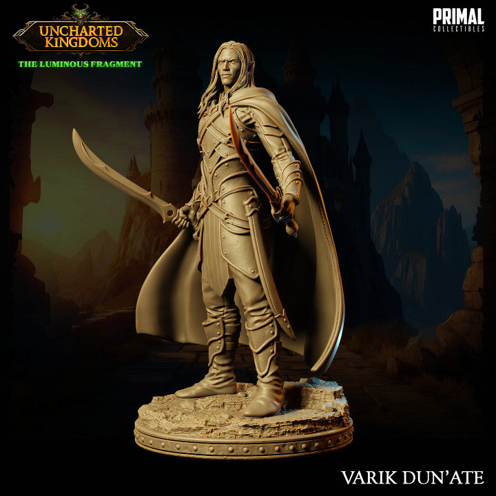 Varik Dun´Ate - Dark Elf - Uncharted Kingdoms - Unpainted Miniature