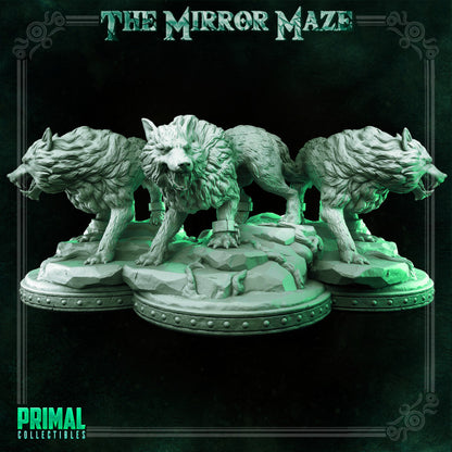 Giant Wolf - The Mirror Maze - Masters of Dungeons Quest - Unpainted Miniature