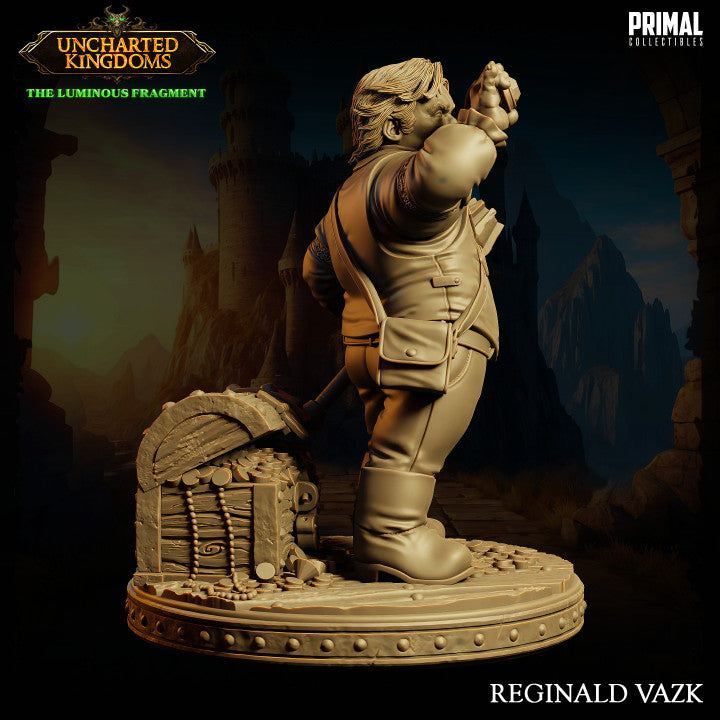 Reginald Vazk - Halfling Rogue - Uncharted Kingdoms - Unpainted Miniature