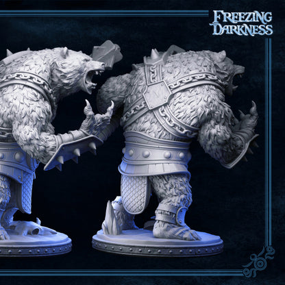 War Bear - The Freezing Darkness - Masters of Dungeons Quest - Unpainted Miniature