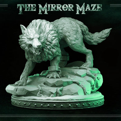 Giant Wolf - The Mirror Maze - Masters of Dungeons Quest - Unpainted Miniature