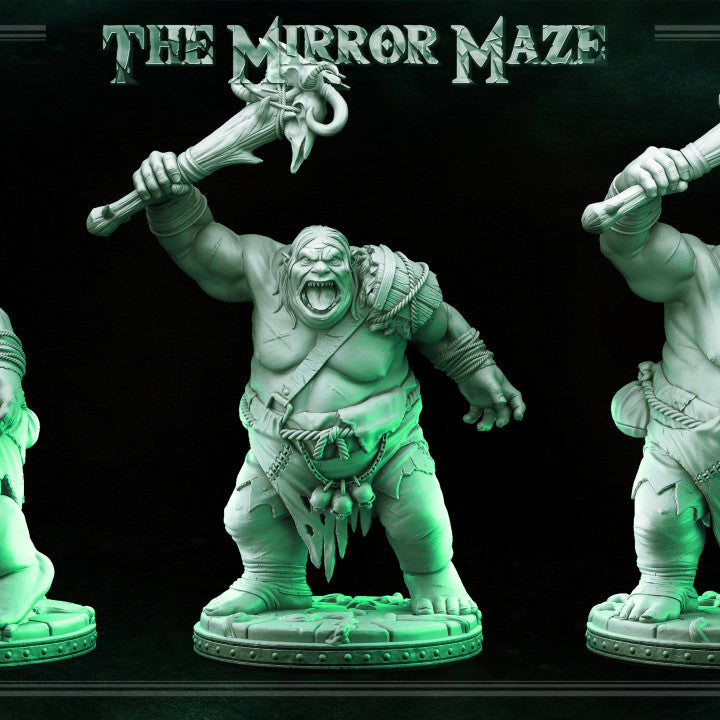 Kerag the Ogre - The Mirror Maze - Masters of Dungeons Quest - Unpainted Miniature