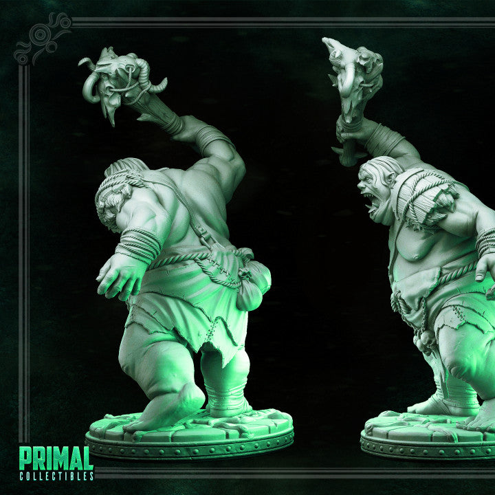 Kerag the Ogre - The Mirror Maze - Masters of Dungeons Quest - Unpainted Miniature