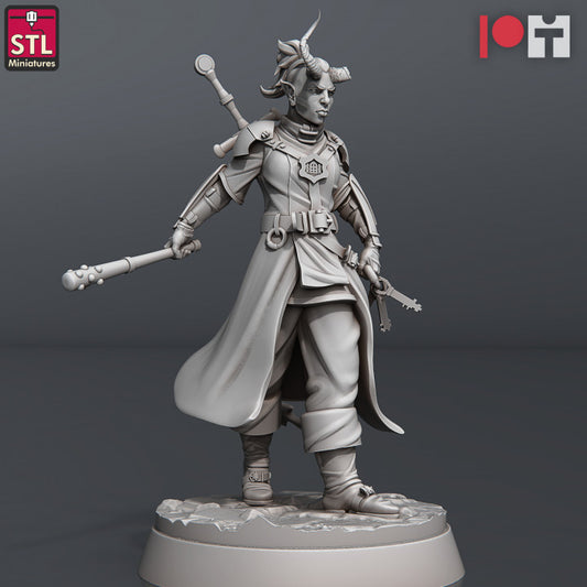 Female Guard - Jail Set - Unpainted Miniature