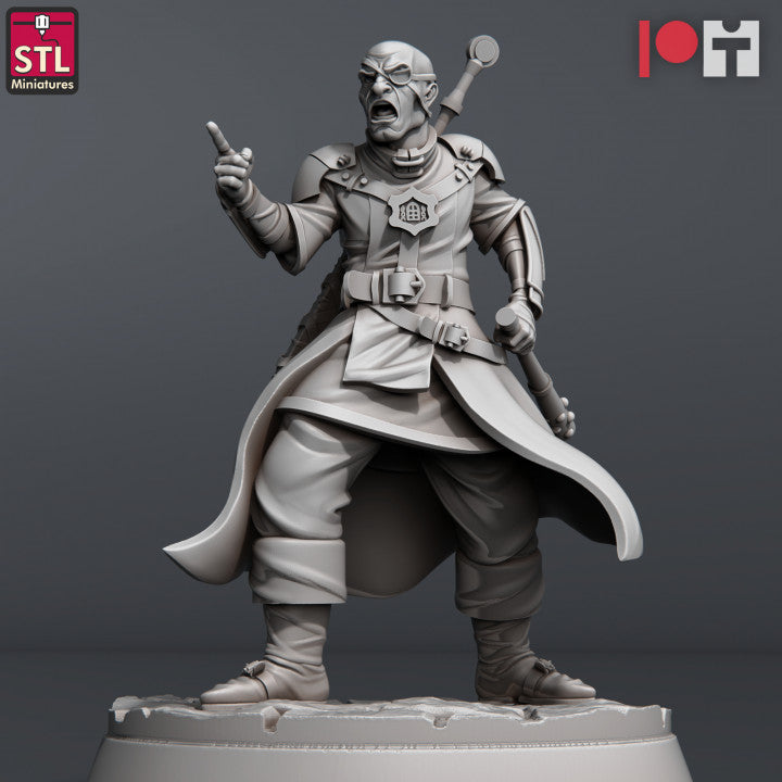 Male Guard - Jail Set - Unpainted Miniature