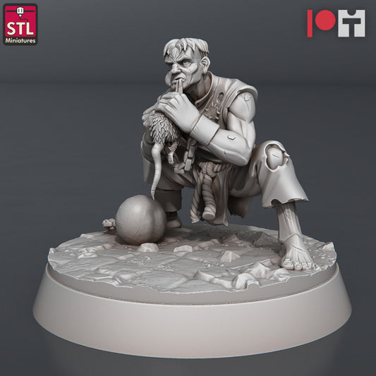 Human Inmate - Jail Set - Unpainted Miniature