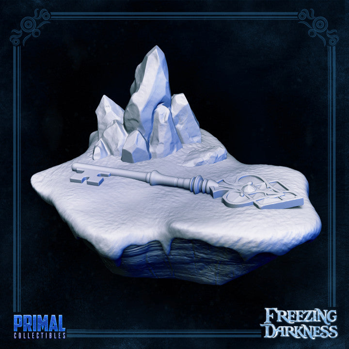 Crystal Key - The Freezing Darkness - Masters of Dungeons Quest - Unpainted Miniature