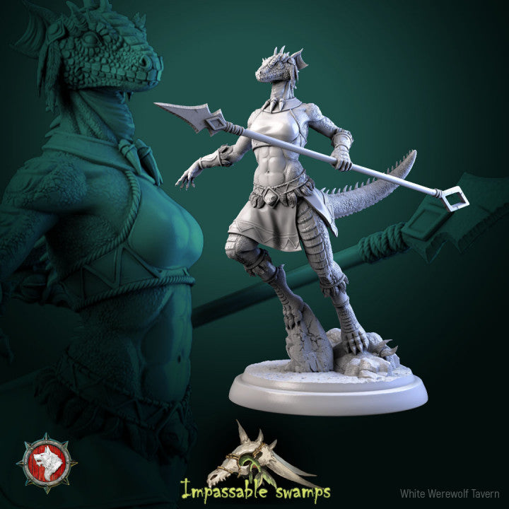 Lizardfolk Females - Unpainted Miniatures