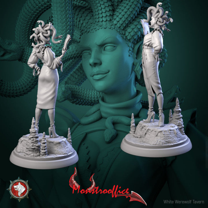 Medusa - The Monstroffice Set - Unpainted Miniature