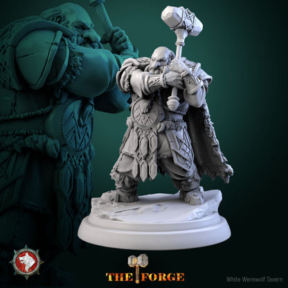 Mountain Dwarf Warriors - Unpainted Miniature