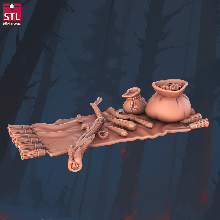 Staff Crafters - Townsfolk NPCs - Unpainted Miniature