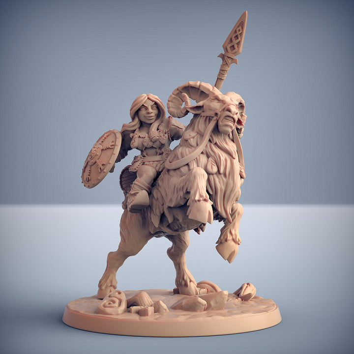 Dwarf Ram Riders - Dwarven Mountaineers of Skutagaard - Artisan Guild - Unpainted Miniature