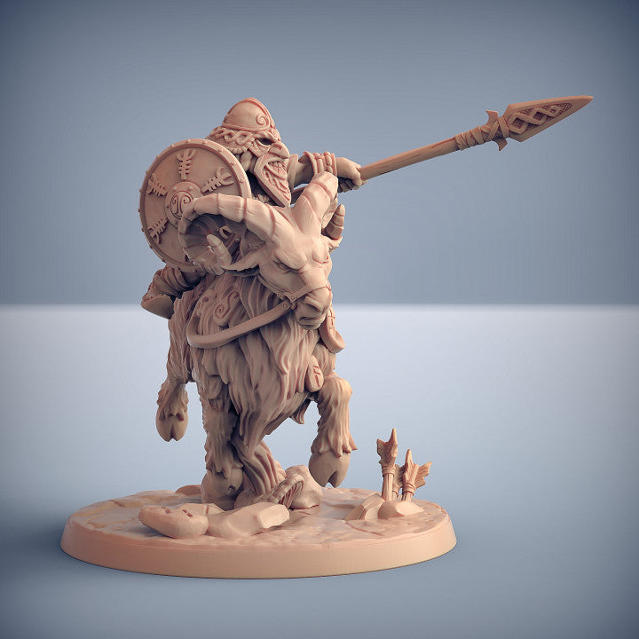 Dwarf Ram Riders - Dwarven Mountaineers of Skutagaard - Artisan Guild - Unpainted Miniature