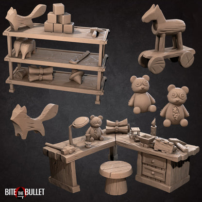 Christmas Scenery Set - Unpainted Miniature