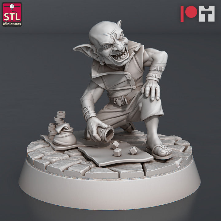 Street Gambler Set - Unpainted Miniature